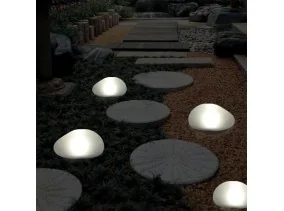 Galet lumineux solaire 16.6x14.4x11CM