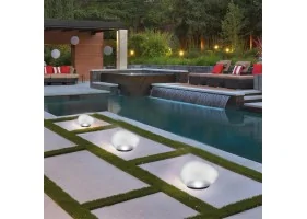 Galet lumineux solaire 16.6x14.4x11CM