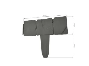 Bordurette imitation pierre x20