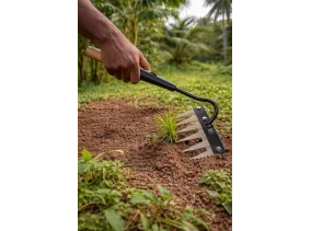Rateau de desherbage 6 dents