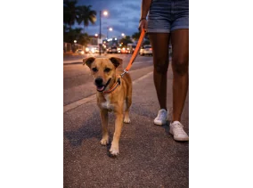 Collier pour chien + laisse