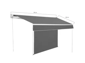 Store banne Génova vertical 3x2m
