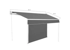 Store banne Génova vertical 3x2m