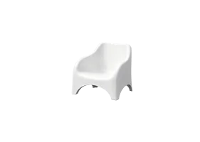 Fauteuil de jardin empilable blanc
