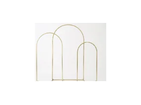 Arches métal or hauteurs 220 180 140 cm