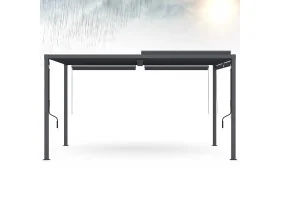 Pergola bioclimatique 4x3m avec stores