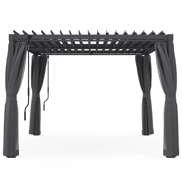 Pergola bioclimatique 4x3 + moustiquaire