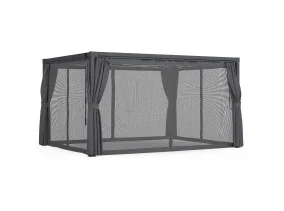 Pergola bioclimatique 4x3 + moustiquaire