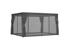 Pergola bioclimatique 4x3 + moustiquaire