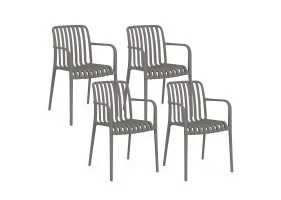Chaise Oviedo x4 grise