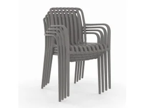 Chaise Oviedo x4 grise