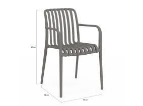 Chaise Oviedo x4 grise