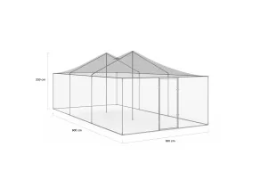 Enclos 3x6m éco