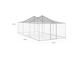 Enclos 3x6m éco