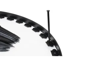 Bordurette plastique noire 10m avec piqu