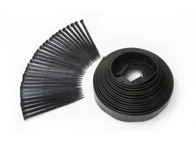 Bordurette plastique noire 10m avec piqu
