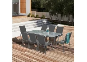 Table extensible verre trempé 90/180cm