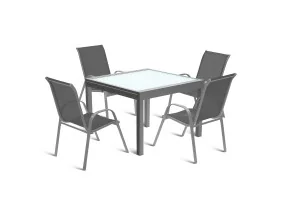 Table extensible verre trempé 90/180cm