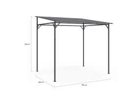 Pergola gazebo 2,3x2,4m