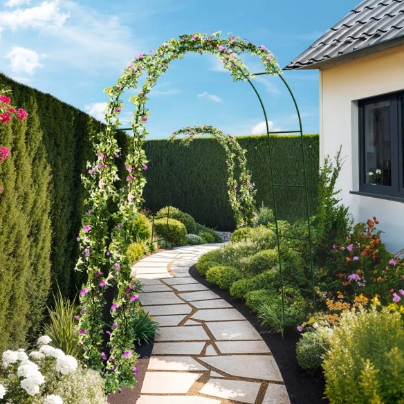 Arches de jardin arrondies x2