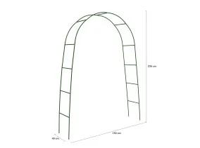Arches de jardin arrondies x2