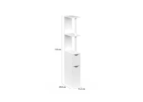 Meuble WC 2 portes blanc