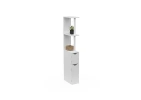 Meuble WC 2 portes blanc