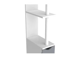 Meuble WC 2 portes blanc