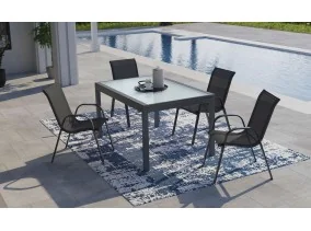 Table extensible verre trempé 135/270cm