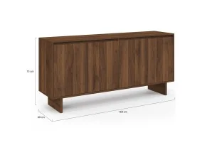 Buffet Yumi noyer 160cm