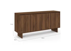 Buffet Yumi noyer 160cm