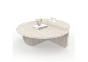 Tables basses rondes asymetriques traver