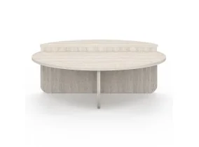 Tables basses rondes asymetriques traver
