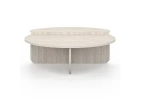 Tables basses rondes asymetriques traver
