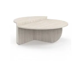 Tables basses rondes asymetriques traver