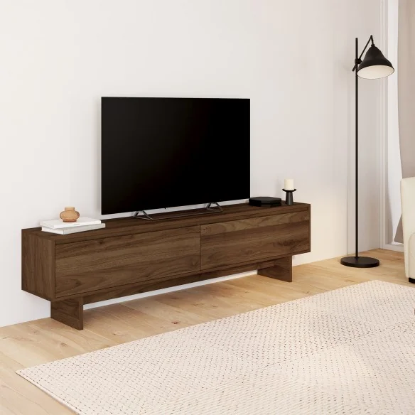 Meuble TV Yumi noyer 180 cm