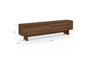 Meuble TV Yumi noyer 180 cm