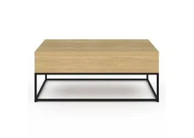 Table basse relevable plateau dépliant
