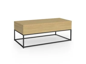 Table basse relevable plateau dépliant