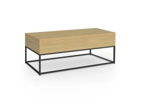 Table basse relevable plateau dépliant