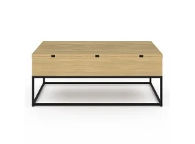 Table basse relevable plateau dépliant