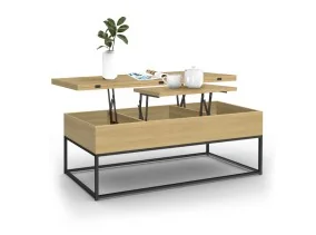 Table basse relevable plateau dépliant