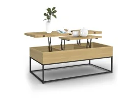 Table basse relevable plateau dépliant