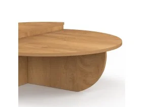 Tables basses rondes asymetriques