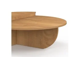Tables basses rondes asymetriques