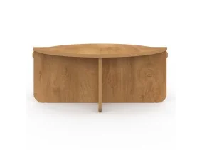 Tables basses rondes asymetriques