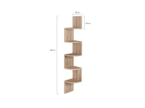Etagère murale d'angle Isa