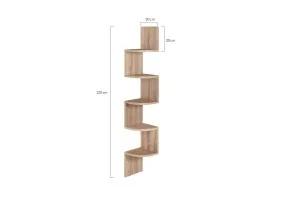 Etagère murale d'angle Isa
