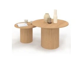 Table basse ronde gigogne Alvar x2