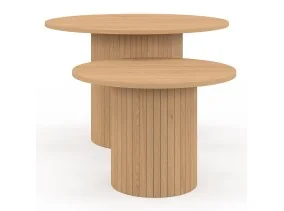 Table basse ronde gigogne Alvar x2